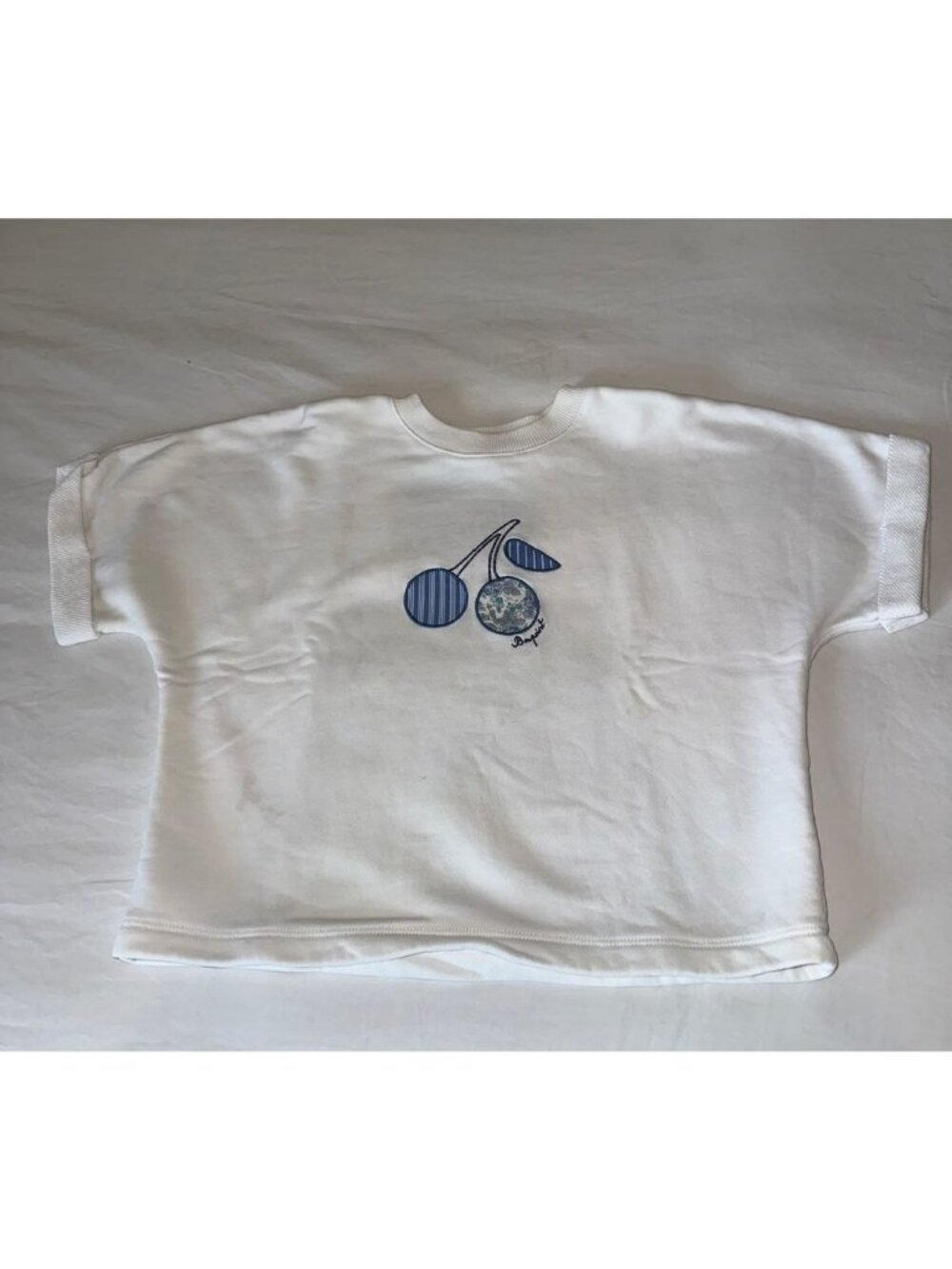 Bonpoint Girls White sweatshirt size 4